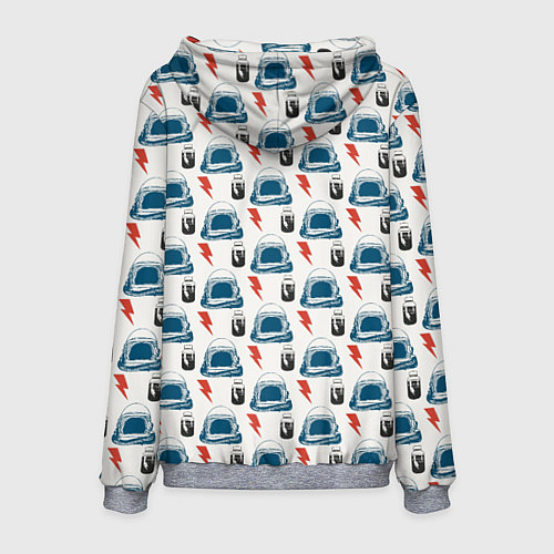 Мужская толстовка Майор том космический узор / 3D-Меланж – фото 2