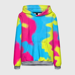 Толстовка-худи мужская Тай-дай из фильма Барби, цвет: 3D-меланж