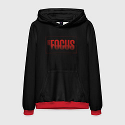 Толстовка-худи мужская Сфокусируйся - focus, цвет: 3D-красный