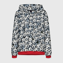 Толстовка-худи мужская Узор с мячиками, цвет: 3D-красный