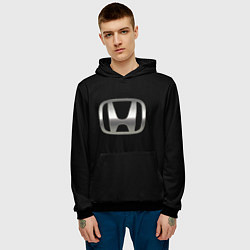 Толстовка-худи мужская Honda sport auto, цвет: 3D-черный — фото 2