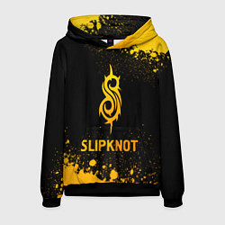 Толстовка-худи мужская Slipknot - gold gradient, цвет: 3D-черный