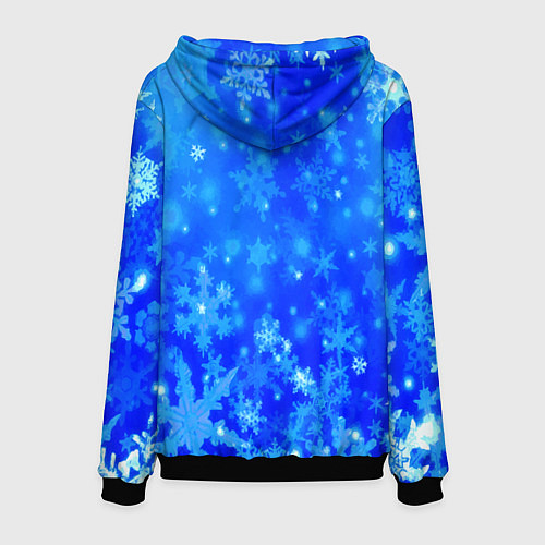 Мужская толстовка Красивая русская снегурочка / 3D-Черный – фото 2