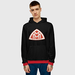 Толстовка-худи мужская Maybach logo, цвет: 3D-красный — фото 2