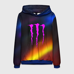 Толстовка-худи мужская Monster energy gradient color, цвет: 3D-синий