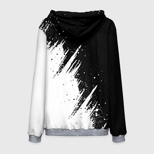 Мужская толстовка Baldurs gate 3 - белая краска / 3D-Меланж – фото 2