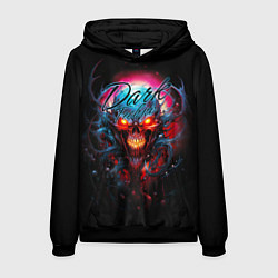 Толстовка-худи мужская Dark techno, цвет: 3D-черный