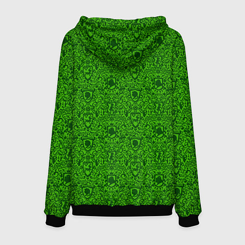 Мужская толстовка Shrek: Pattern / 3D-Черный – фото 2