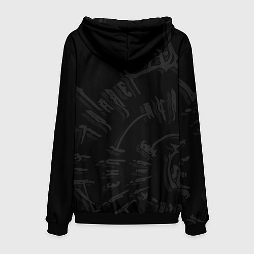 Мужская толстовка Карлах ахегао - Baldurs gate 3 / 3D-Черный – фото 2