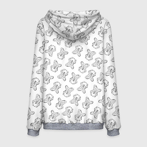 Мужская толстовка Сончас у мишек - принт раскраска / 3D-Меланж – фото 2