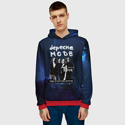 Толстовка-худи мужская Depeche Mode - Devotional тур, цвет: 3D-красный — фото 2