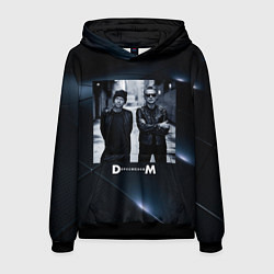Толстовка-худи мужская Depeche Mode - Мартин и Дэйв, цвет: 3D-черный