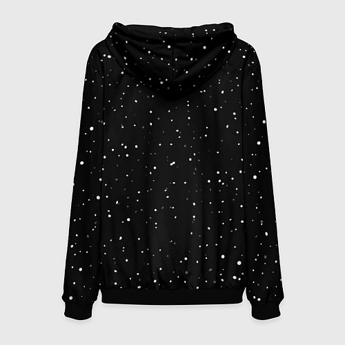 Мужская толстовка Горыныч в новогодних шапках / 3D-Черный – фото 2