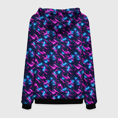 Мужская толстовка Неоновый бум / 3D-Черный – фото 2