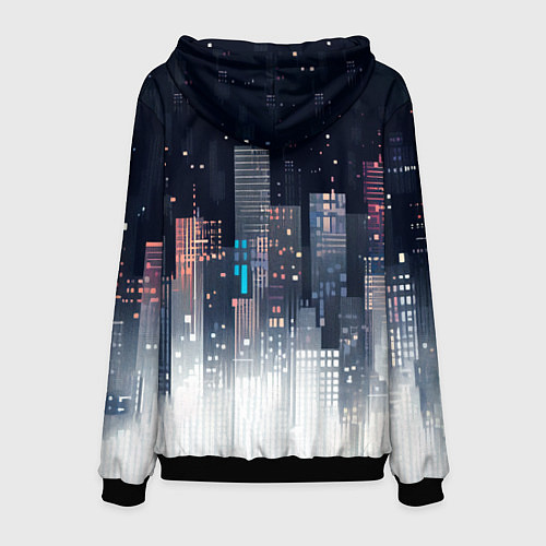 Мужская толстовка Инверсия дня / 3D-Черный – фото 2