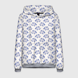 Толстовка-худи мужская Дикий тигр, цвет: 3D-меланж