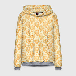 Толстовка-худи мужская Рычания тигра, цвет: 3D-меланж