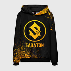 Толстовка-худи мужская Sabaton - gold gradient, цвет: 3D-черный