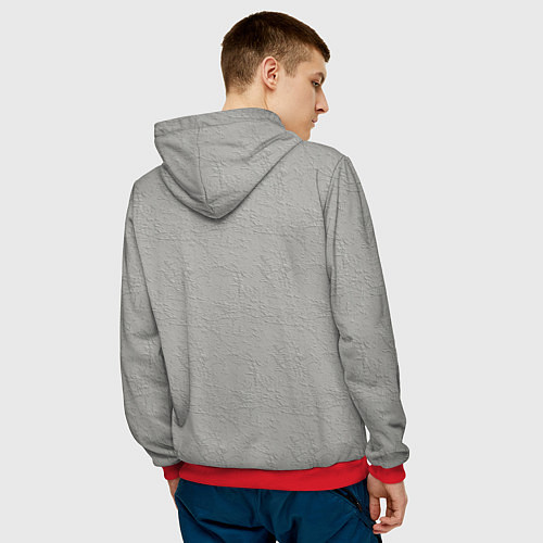 Мужская толстовка Французские бульдоги пара / 3D-Красный – фото 4