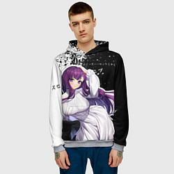 Толстовка-худи мужская Ферн из аниме, цвет: 3D-меланж — фото 2