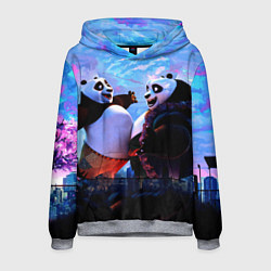 Толстовка-худи мужская Кунг-фу Панда Friend, цвет: 3D-меланж