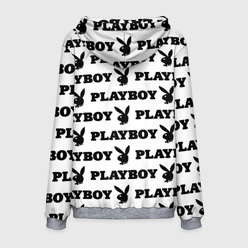 Мужская толстовка Playboy rabbit / 3D-Меланж – фото 2