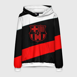 Толстовка-худи мужская Barcelona stripes sport, цвет: 3D-белый