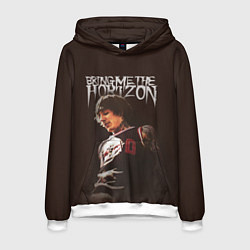 Толстовка-худи мужская Oli Sykes - Bring Me the Horizon, цвет: 3D-белый