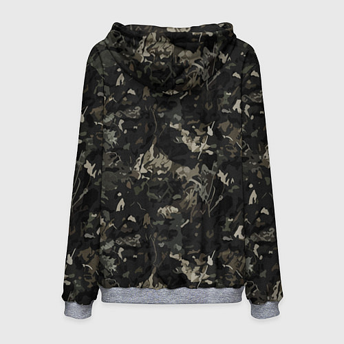 Мужская толстовка Волк солдат в камуфляже / 3D-Меланж – фото 2