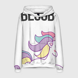 Толстовка-худи мужская Все праздники закончились, цвет: 3D-белый