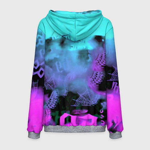 Мужская толстовка 6ix9ine neon / 3D-Меланж – фото 2