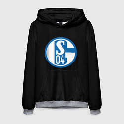 Толстовка-худи мужская Schalke 04 fc club sport, цвет: 3D-меланж