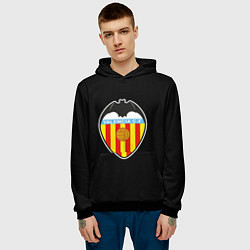 Толстовка-худи мужская Valencia fc club sport, цвет: 3D-черный — фото 2