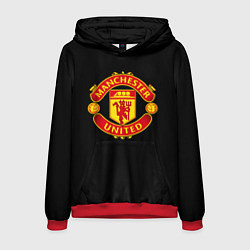 Толстовка-худи мужская Manchester United fc club, цвет: 3D-красный