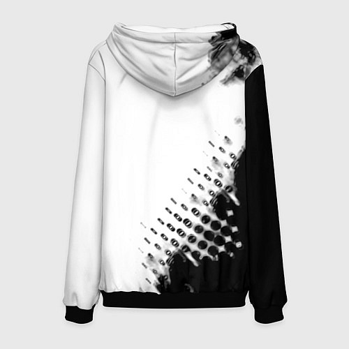 Мужская толстовка Алиса краски текстура / 3D-Черный – фото 2
