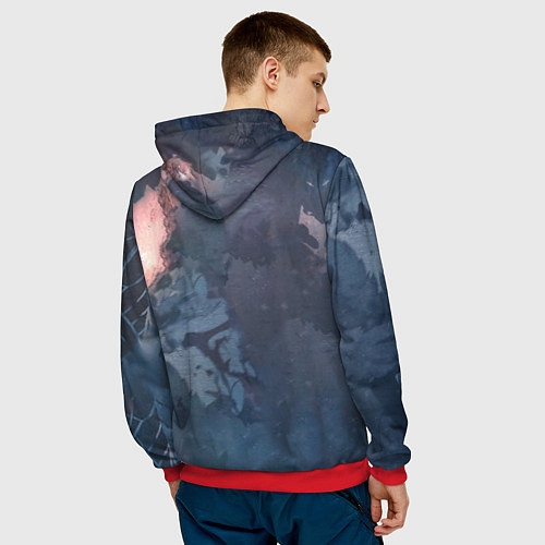 Мужская толстовка Solo leveling - Igris / 3D-Красный – фото 4