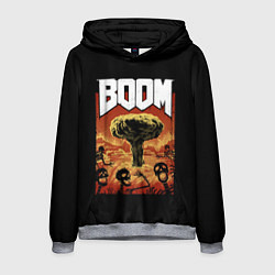 Толстовка-худи мужская Boom - Doom, цвет: 3D-меланж