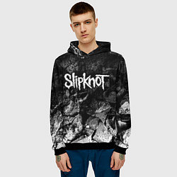 Толстовка-худи мужская Slipknot black graphite, цвет: 3D-черный — фото 2