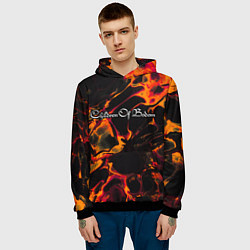 Толстовка-худи мужская Children of Bodom red lava, цвет: 3D-черный — фото 2