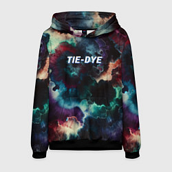 Толстовка-худи мужская Tie - dye, цвет: 3D-черный