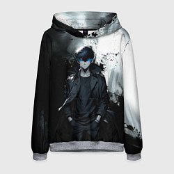 Толстовка-худи мужская Сон герой - Поднятие уровня в одиночку, цвет: 3D-меланж