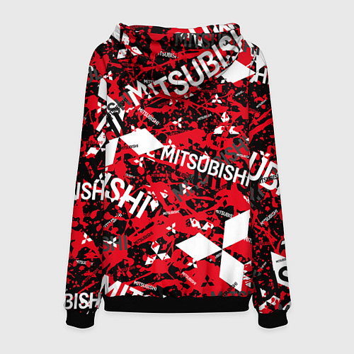 Мужская толстовка Mitsubishi - chaos style / 3D-Черный – фото 2
