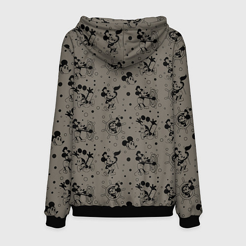 Мужская толстовка Микки Маус матрос - паттерн / 3D-Черный – фото 2