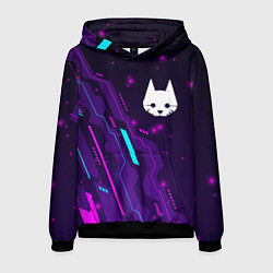 Толстовка-худи мужская Stray neon gaming, цвет: 3D-черный