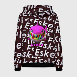 Толстовка-худи мужская Esskeetit logo pattern, цвет: 3D-черный