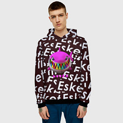 Толстовка-худи мужская Esskeetit logo pattern, цвет: 3D-черный — фото 2