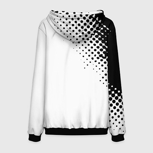 Мужская толстовка Juventus sport black geometry / 3D-Черный – фото 2