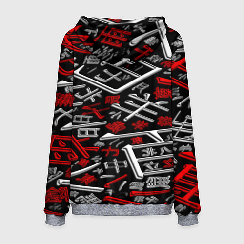 Мужская толстовка Tekken steel japan / 3D-Меланж – фото 2
