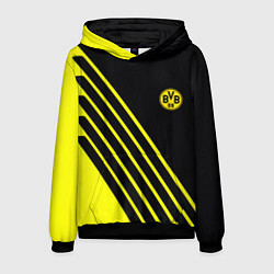 Толстовка-худи мужская Borussia sport line uniform, цвет: 3D-черный