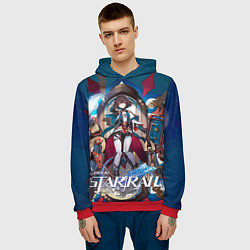 Толстовка-худи мужская Сюэи из Хонкая, цвет: 3D-красный — фото 2